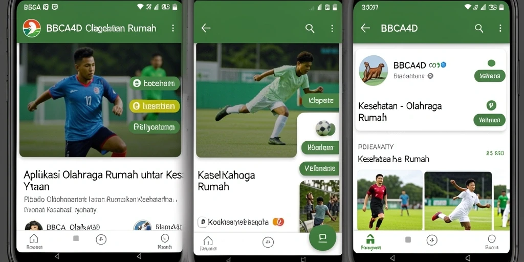 Antarmuka BBCA4D yang intuitif dengan panduan olahraga jelas.