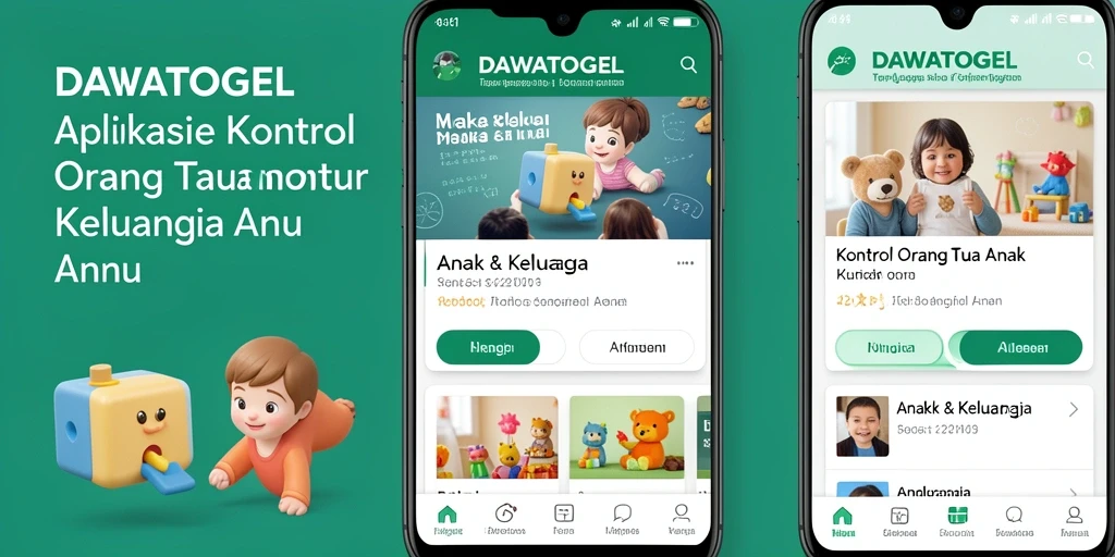 Antarmuka intuitif DAWATOGEL untuk kontrol orang tua yang efektif.