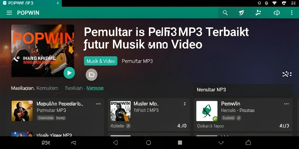 Antarmuka aplikasi POPWIN yang sederhana dan menarik.