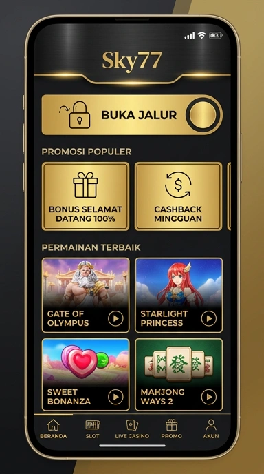 Tampilan link alternatif sky77